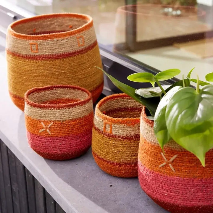 Orange Cross Basket