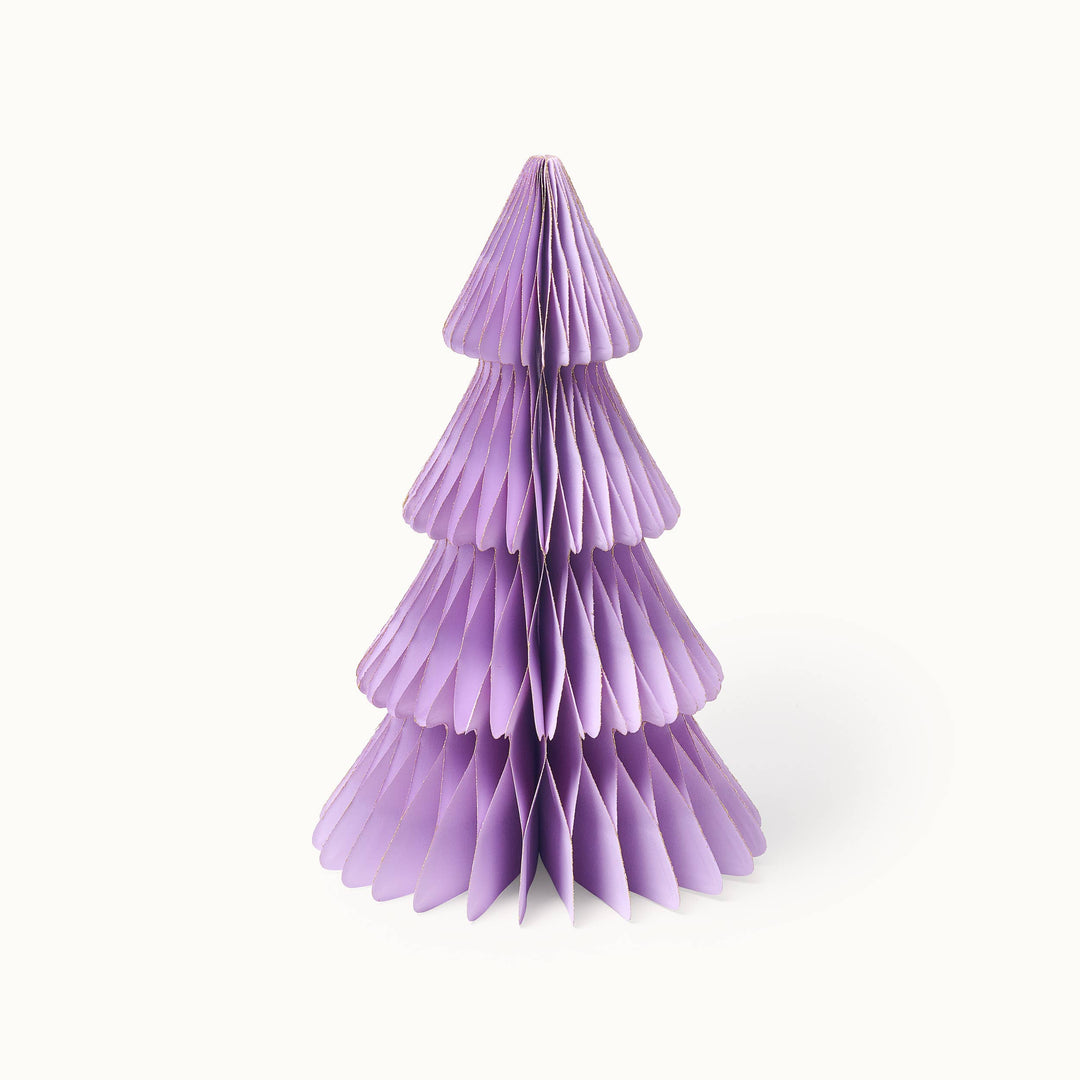 Lavender Paper Christmas Tree - 35cm