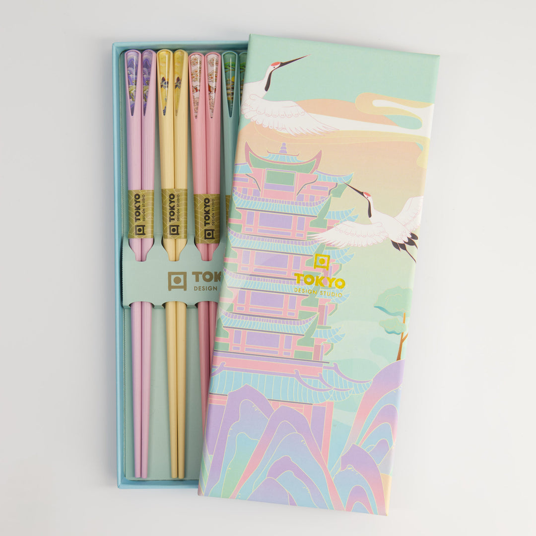 Tokyo Design Studio Kyoto Chopsticks Gift Set – 5 Pairs