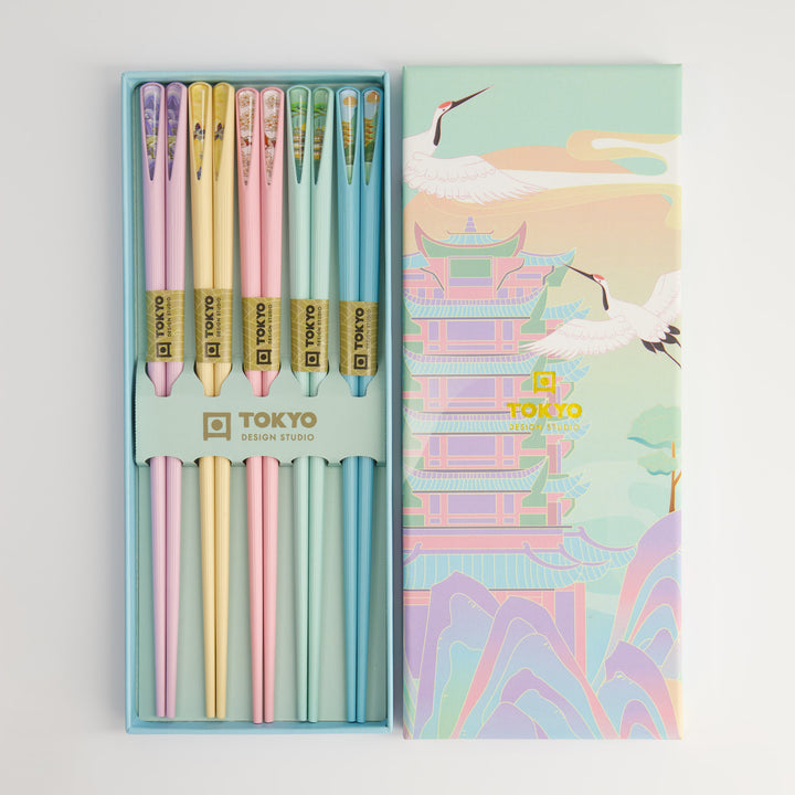 Tokyo Design Studio Kyoto Chopsticks Gift Set – 5 Pairs