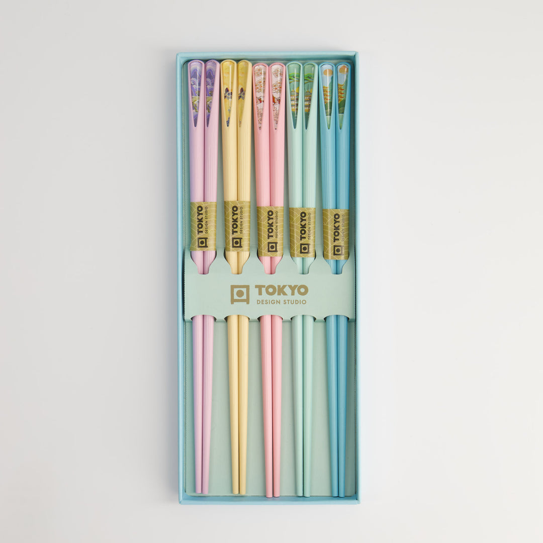 Tokyo Design Studio Kyoto Chopsticks Gift Set – 5 Pairs