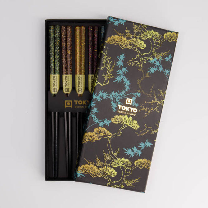 Tokyo Design Studio Bonsai Chopsticks Gift Set – 5 Pairs