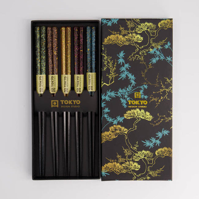Tokyo Design Studio Bonsai Chopsticks Gift Set – 5 Pairs