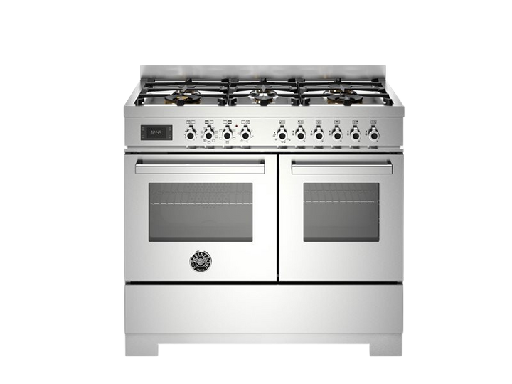 Bertazzoni Professional Series - 100 cm 6-burner electric double oven in stainless steel