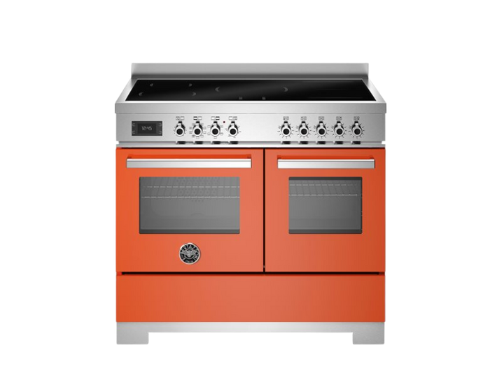 Bertazzoni Professional Series - 100 cm induction top electric double oven in orange