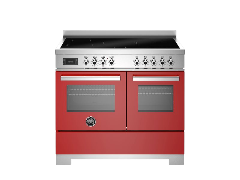 Bertazzoni Professional Series - 100 cm induction top electric double oven in red