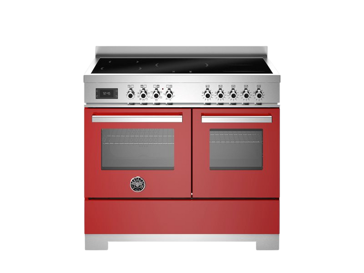 Bertazzoni Professional Series - 100 cm induction top electric double oven in red