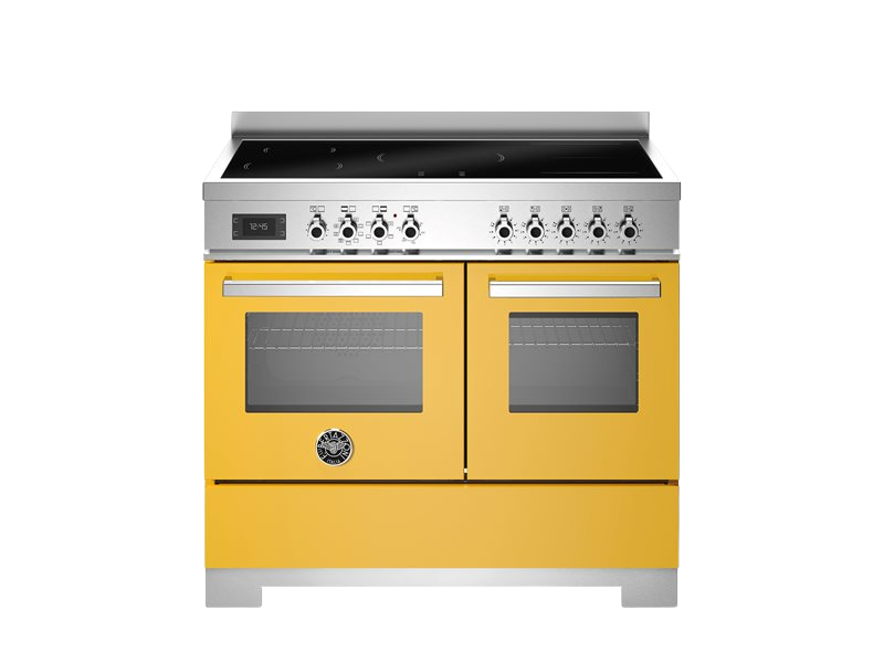 Bertazzoni Professional Series - 100 cm induction top electric double oven in yellow