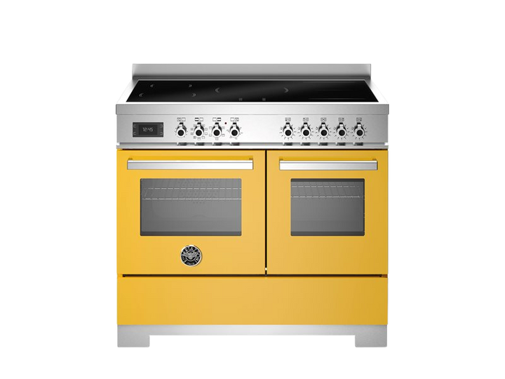 Bertazzoni Professional Series - 100 cm induction top electric double oven in yellow