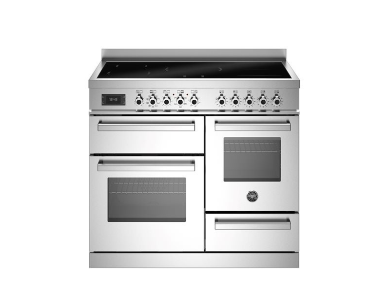Bertazzoni Professional Series - 100 cm induction top electric triple oven in stainless steel