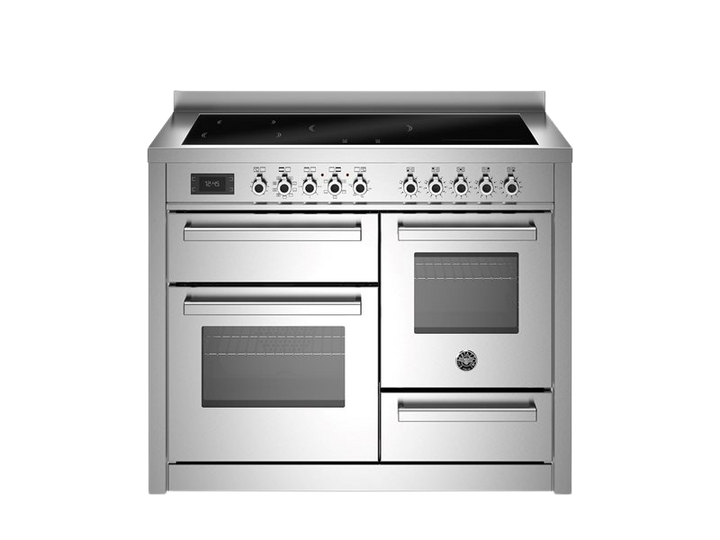 Bertazzoni Professional Series - 110 cm induction top electric triple oven in stainless steel