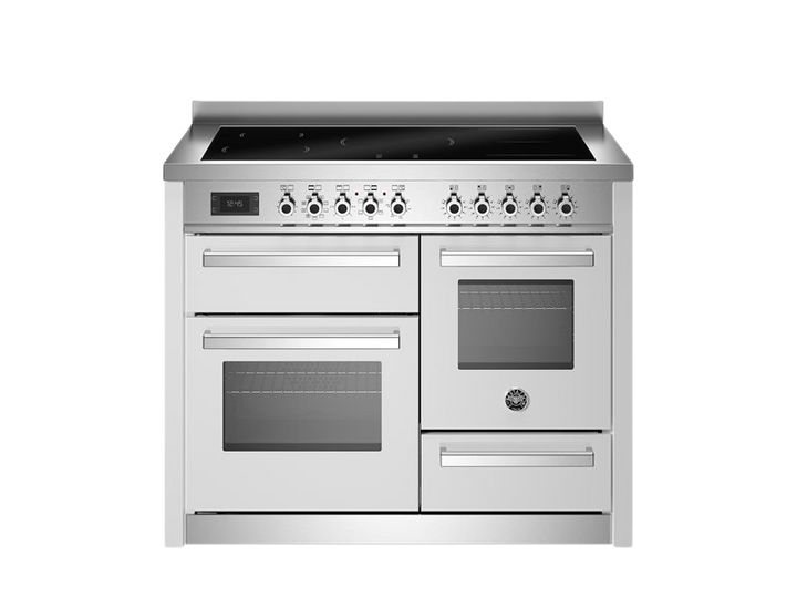Bertazzoni Professional Series - 110 cm induction top electric triple oven in white 