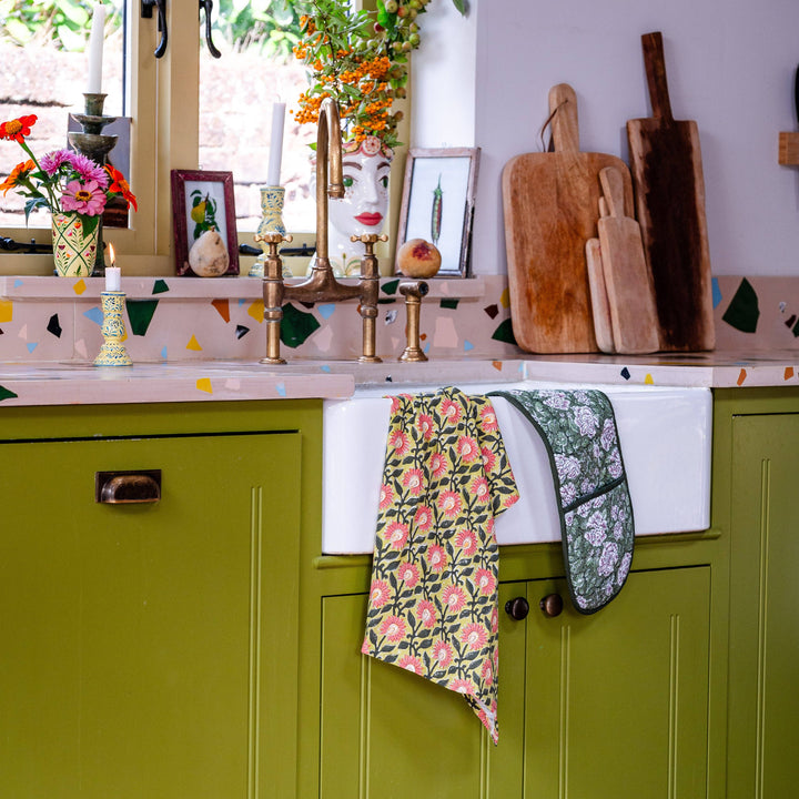 Pressed Petals Tea Towel