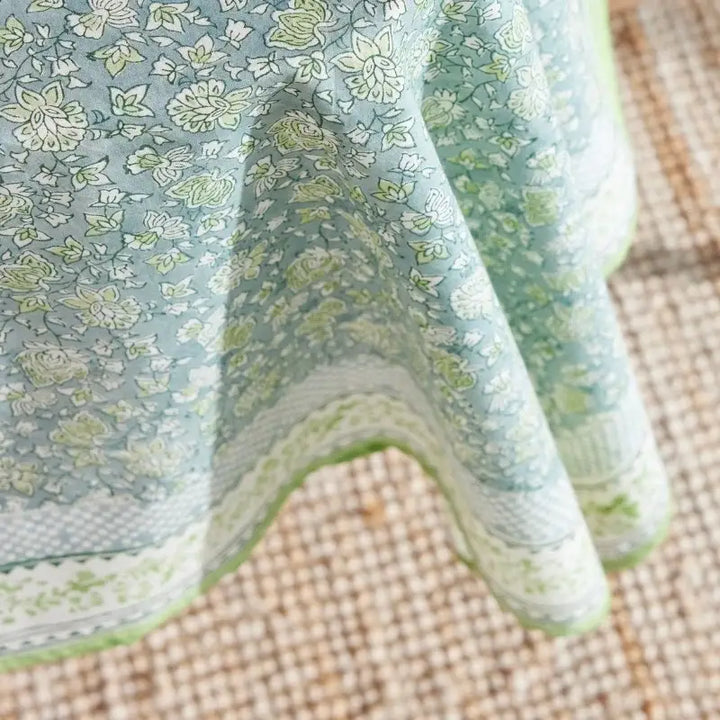 Arushi Tablecloth in Sage & Blue