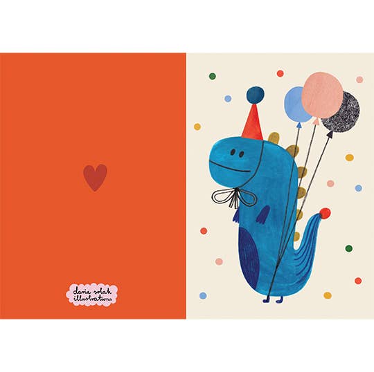 Party Dino card