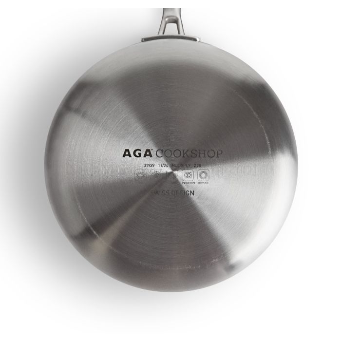 AGA 5-Ply Stainless Steel 28cm Frying Pan