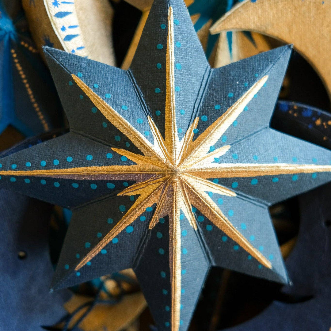 Twinkling Star Screen-Printed Board Decoration