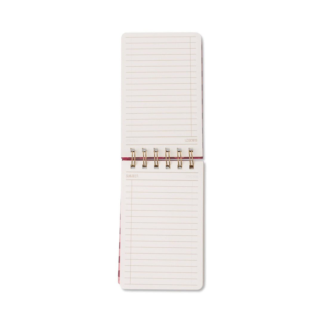 Pinwheel Pink Twin Wire Notepad