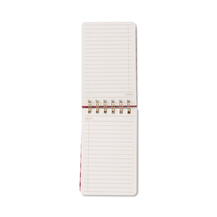 Pinwheel Pink Twin Wire Notepad