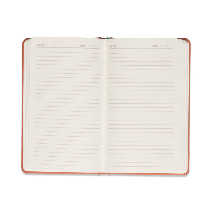 Celestial Bookcloth Journal - Terracotta Sun