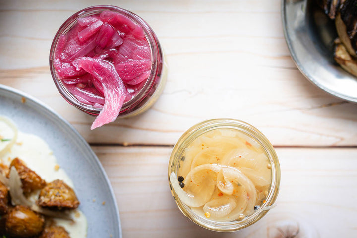 Spicy Slicey Pickled Onions