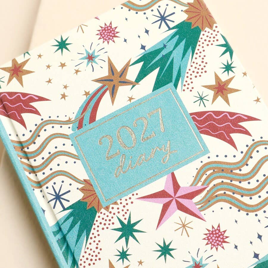 Cream Shooting Star 2027 Diary