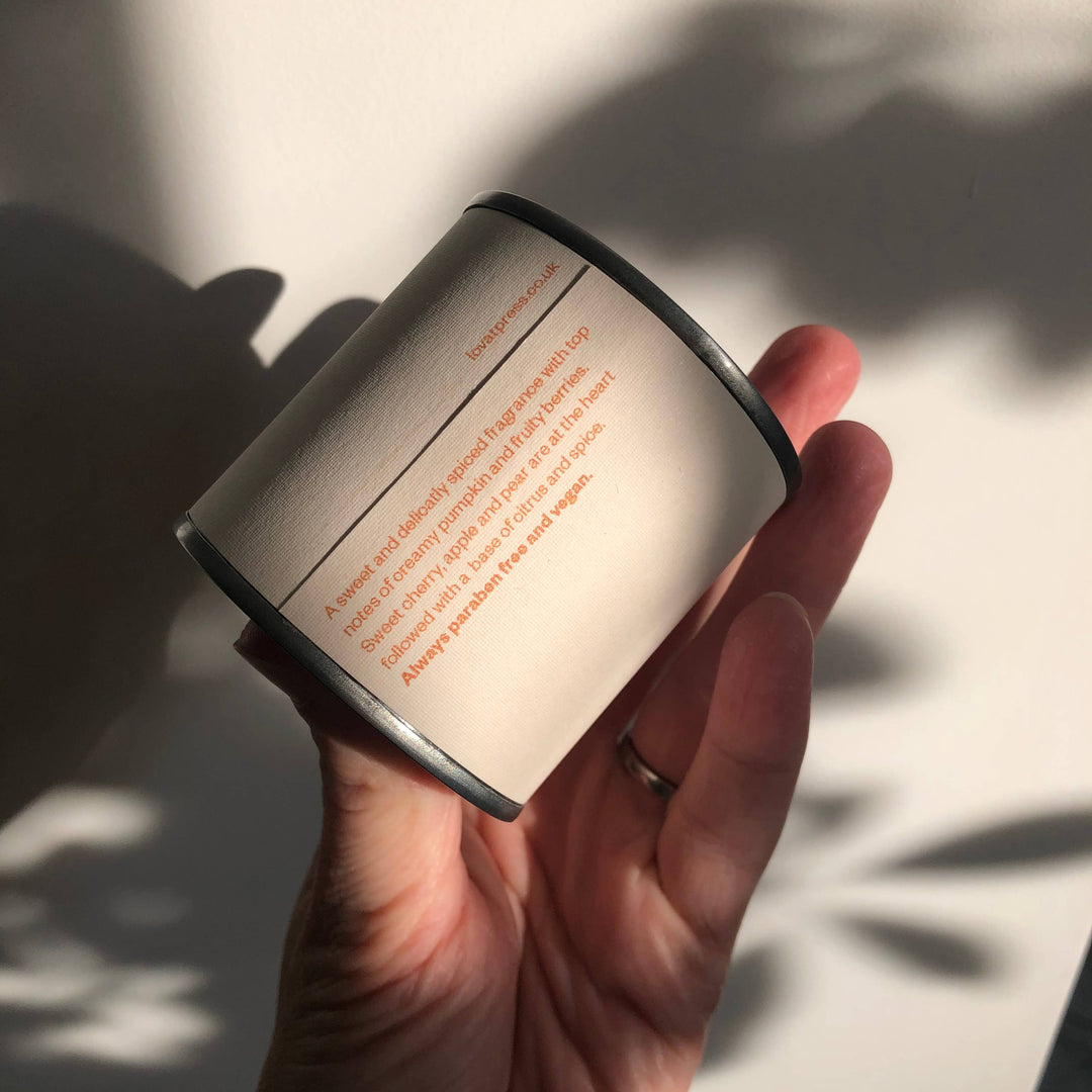 Pumpkin & Spice Candle Tin