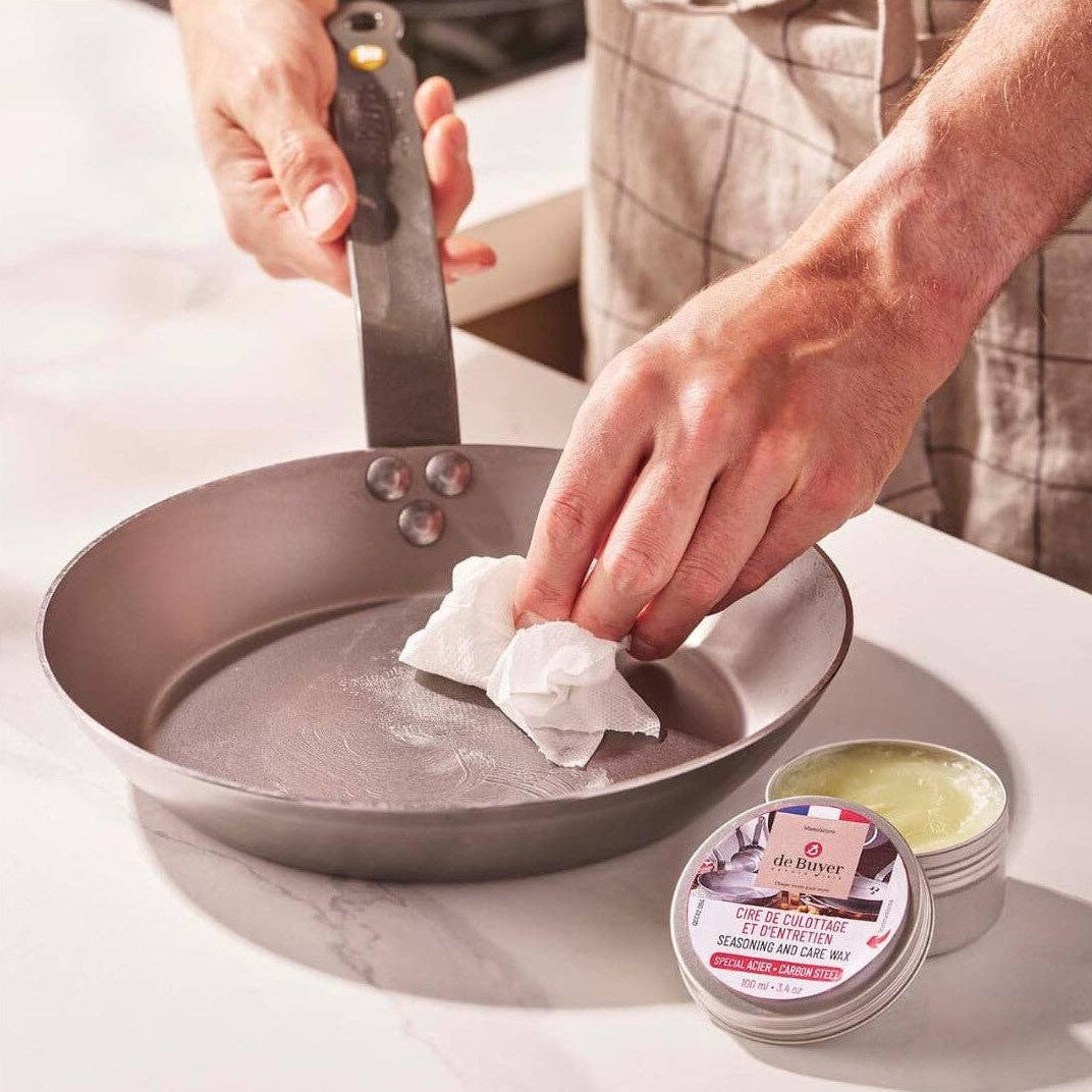 De Buyer Seasoning Wax For Raw Steel Cookware
