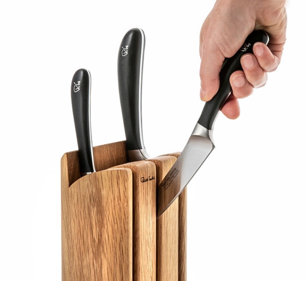 Robert Welch Signature Book Oak Knife Block Set 4P Chef's