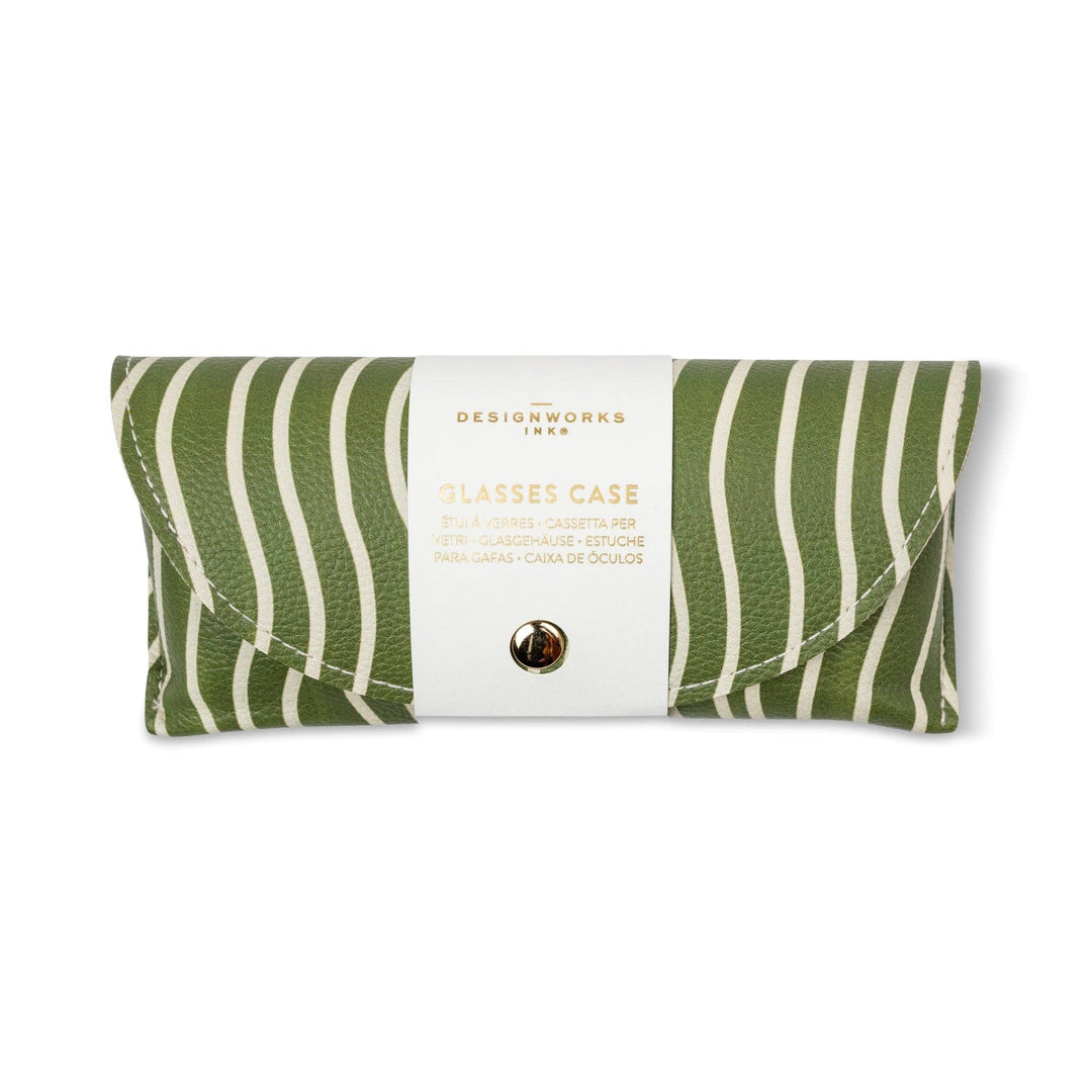 Wavy Stripe Printed Glasses Case