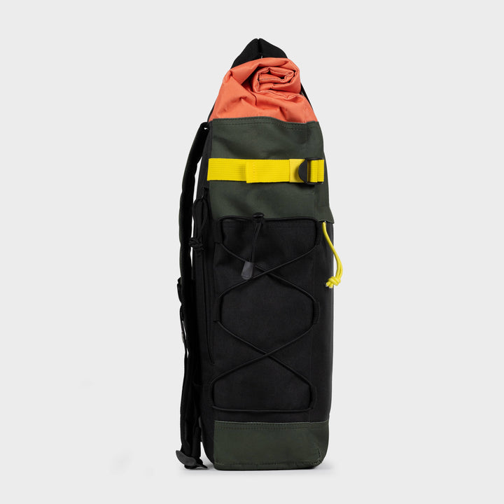 Adventurer 100% Recycled Backpack - Khaki & Orange