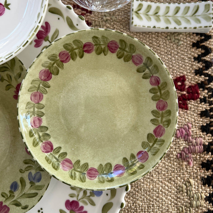 Hand Painted Floral Porcelain Plates