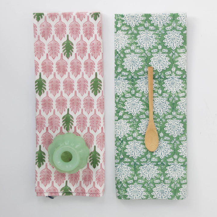 Blockprint Breezy Green Dishcloth