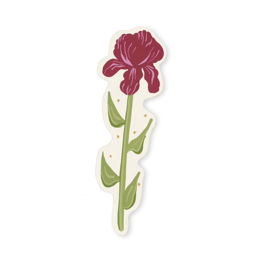 Iris Framed Floral Bookmark