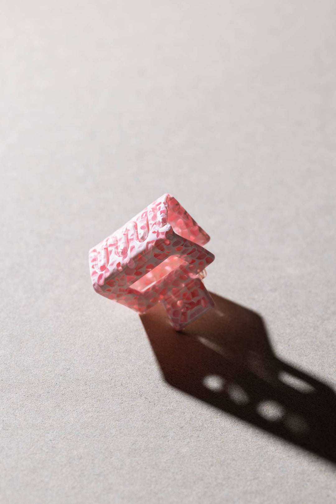 Hair clip in Berry Terrazzo