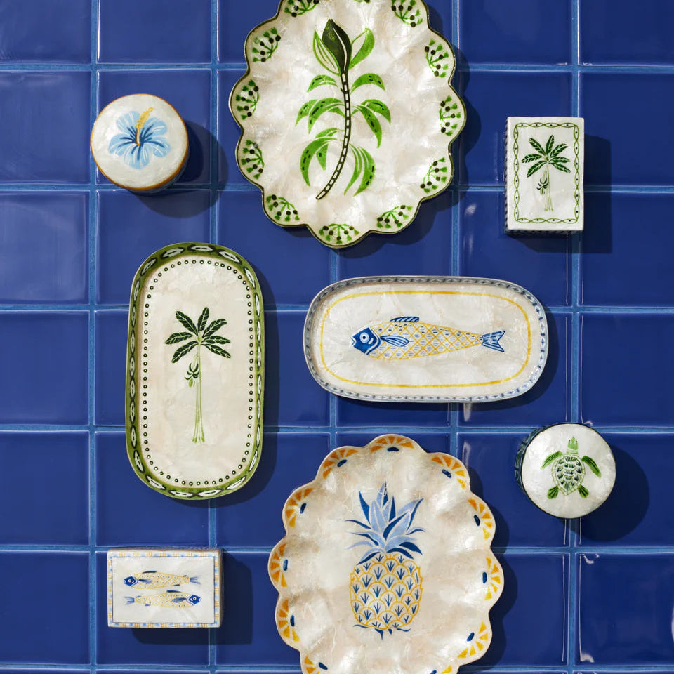 Atlantic Fish - Shell Trinket Box