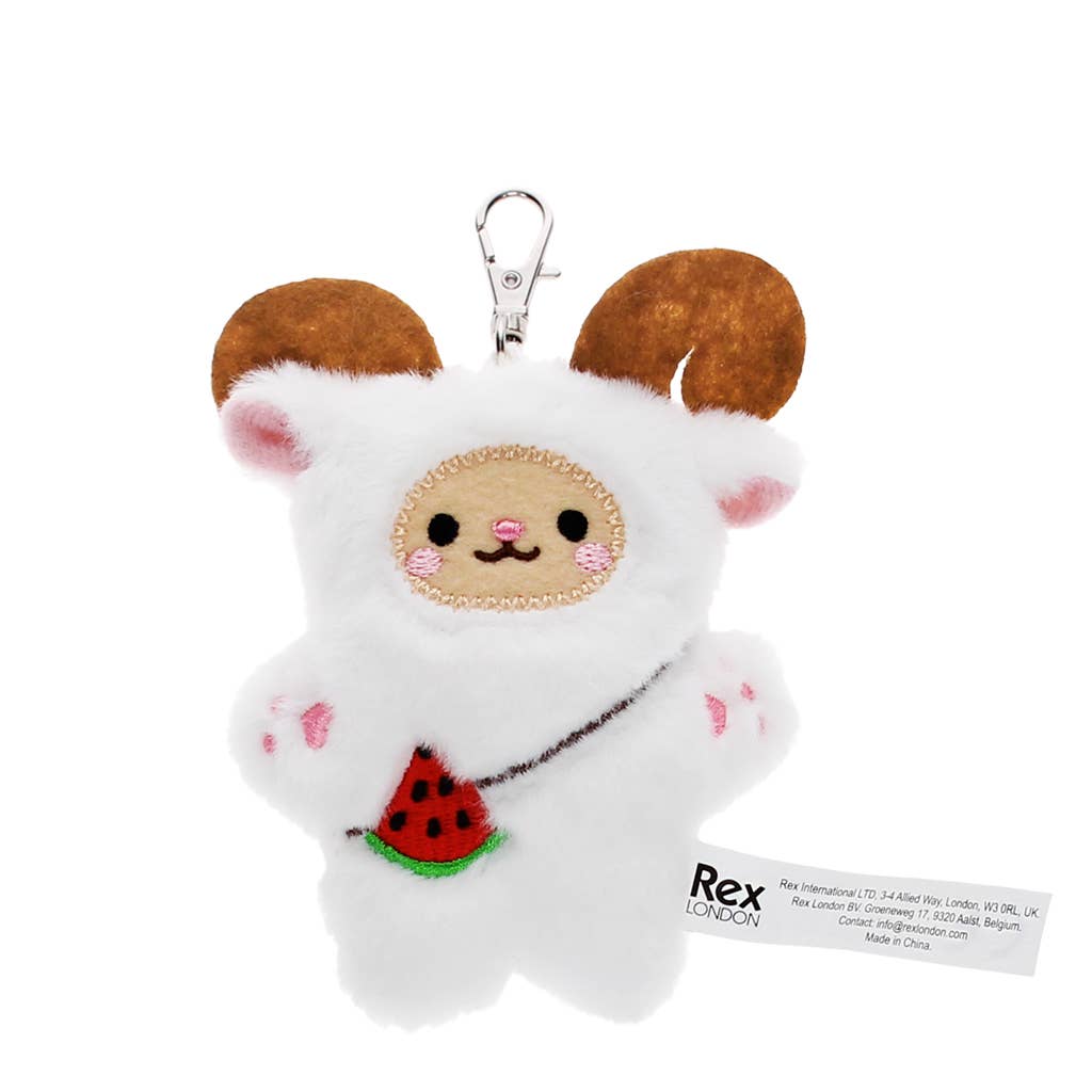 Fluffy Keyring Bag Charm - Yeti