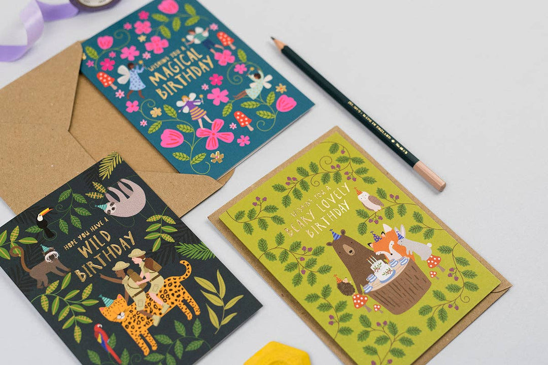 Jungle Explorers Birthday Card