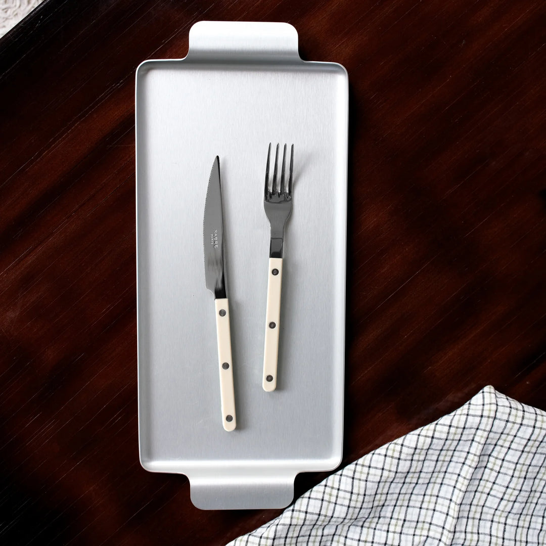 Sabre Bistrot Cutlery Set of 4 in Solid Ivory