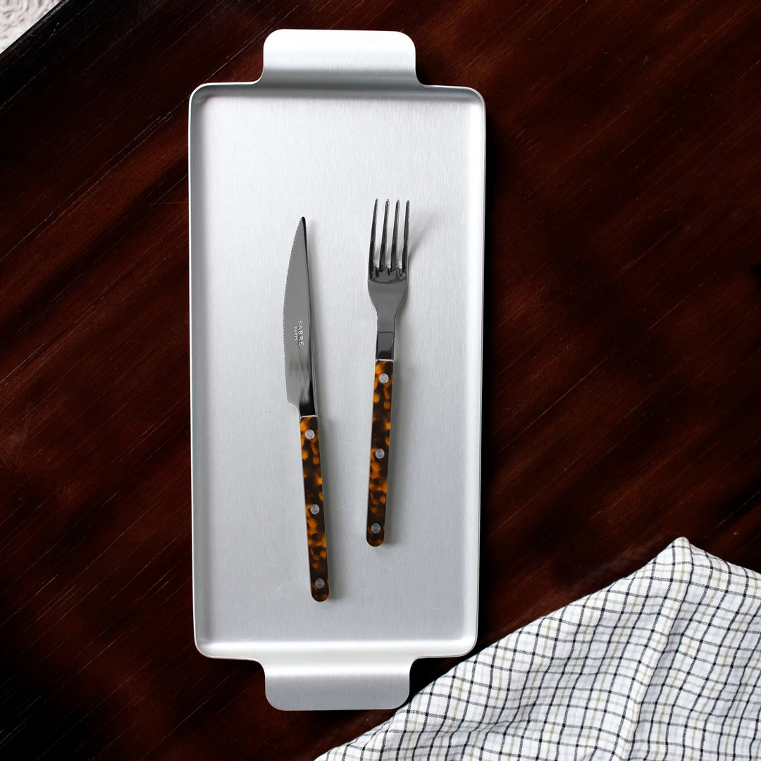Sabre Bistrot Cutlery Set of 4 in Faux Tortoise