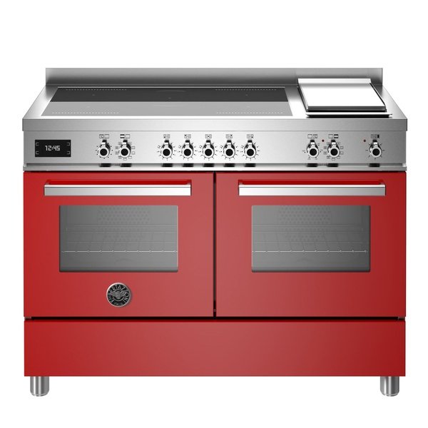 Bertazzoni Professional Series -120 cm induction top + griddle, electric double oven Professional Series