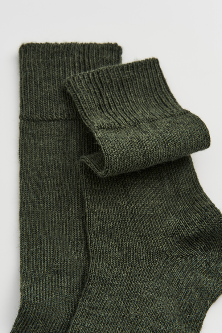 Pairs Glen Green Alpaca Socks
