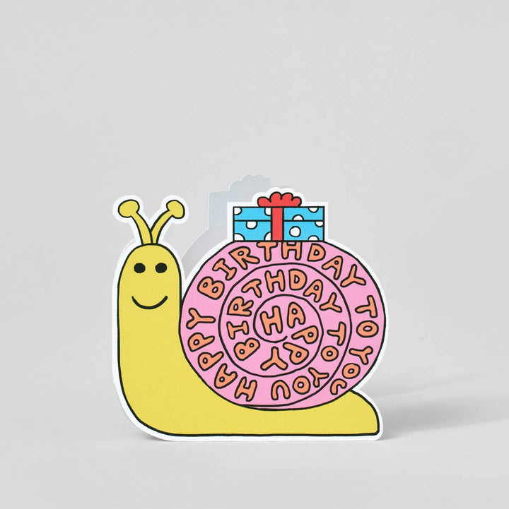 Birthday Snail Shaped Card