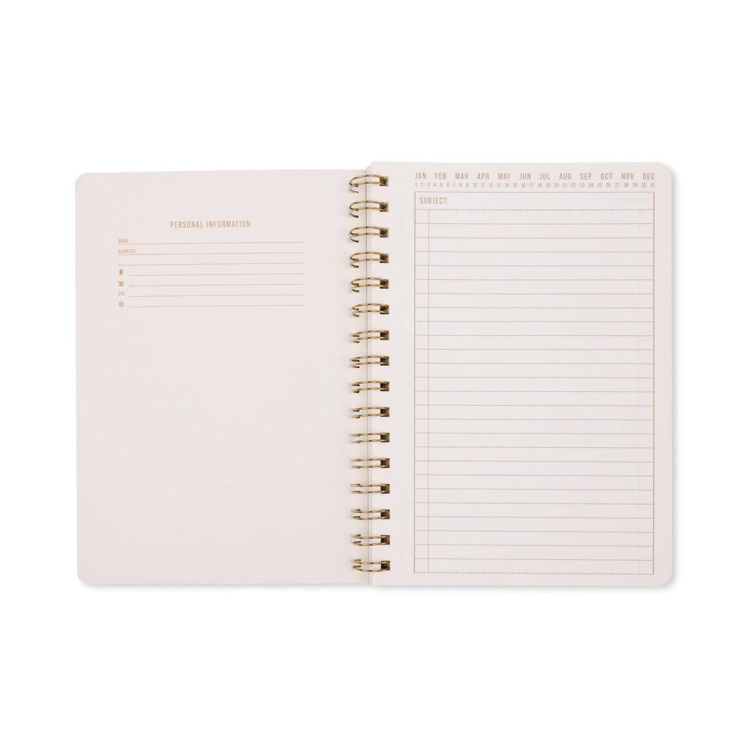 Green Lattice A5 Twin Wire Notebook