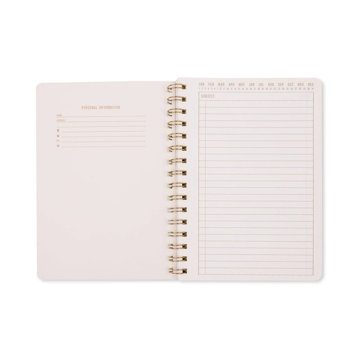 Green Lattice A5 Twin Wire Notebook