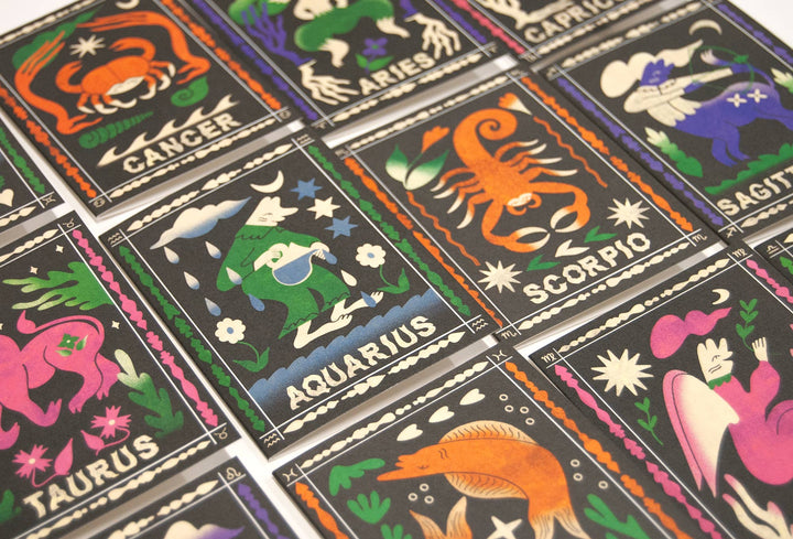 Aquarius Mini Greetings Card