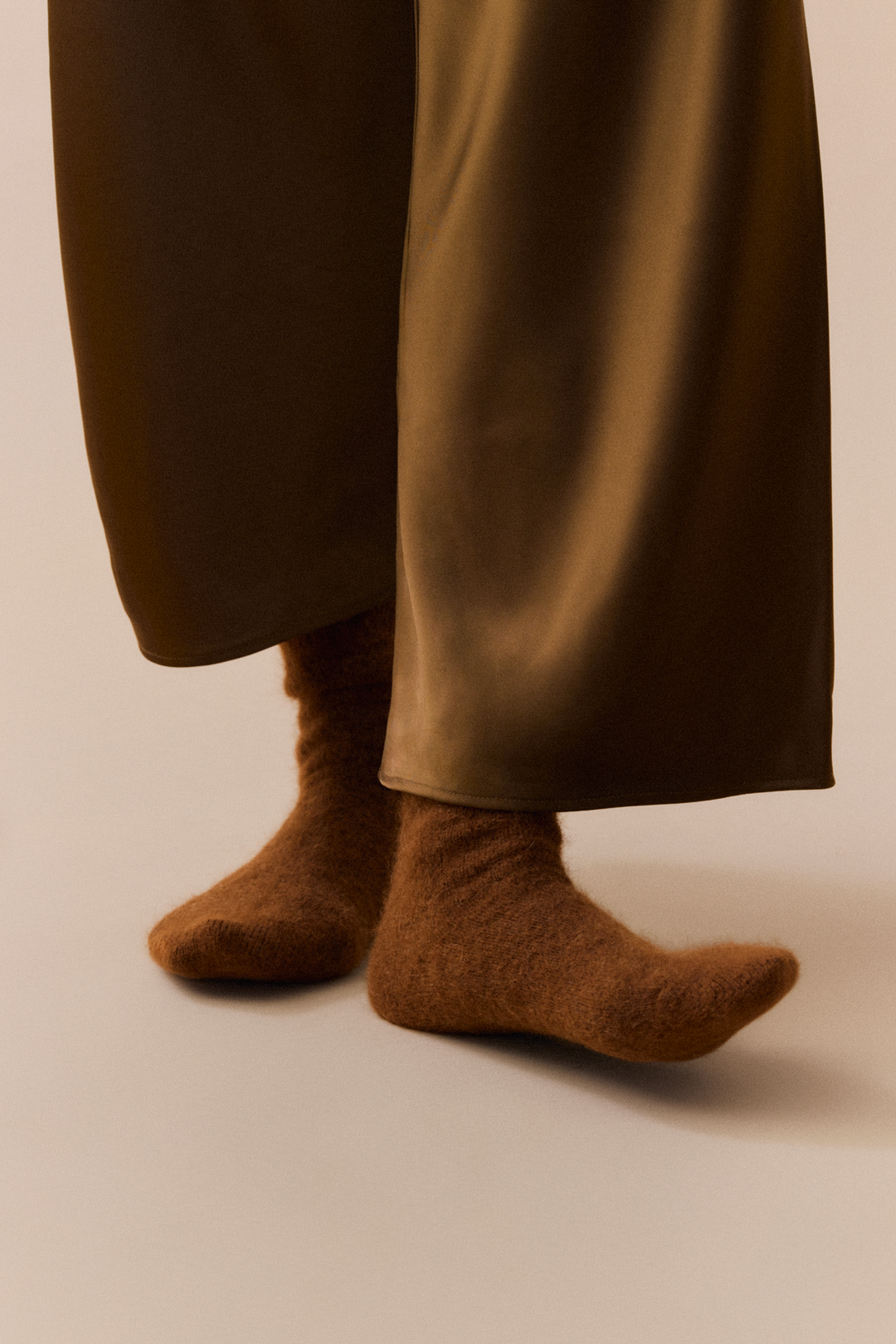 Ultra Soft Alpaca Socks in Chestnut Brown
