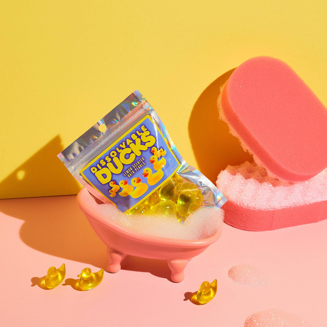 Dissolvable Ducks - Lemon Scented Bath Pearls