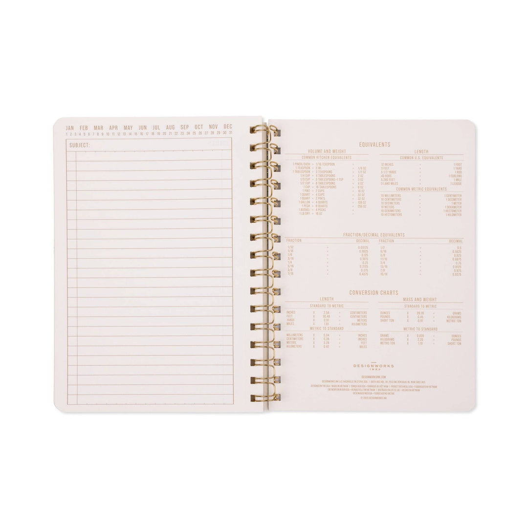 Green Lattice A5 Twin Wire Notebook