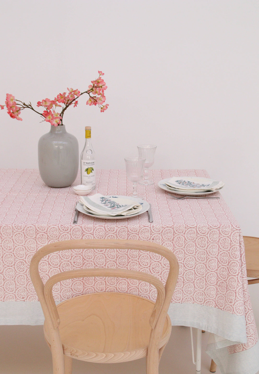 Roza Seashell Blockprint Tablecloth